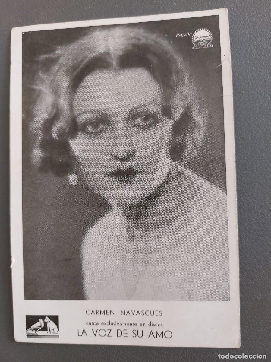 Otros Art&iacute;culos de Coleccionismo en Papel: Carmen Navascues - 1930 - cantante , amante de Alfonso XIII