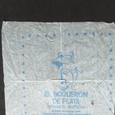 Otros Artículos de Coleccionismo en Papel: MALAGA-V50-SERVILLETA PAPEL-CERVECERIA-MARISCOS-EL BOQUERON DE PLATA-1974