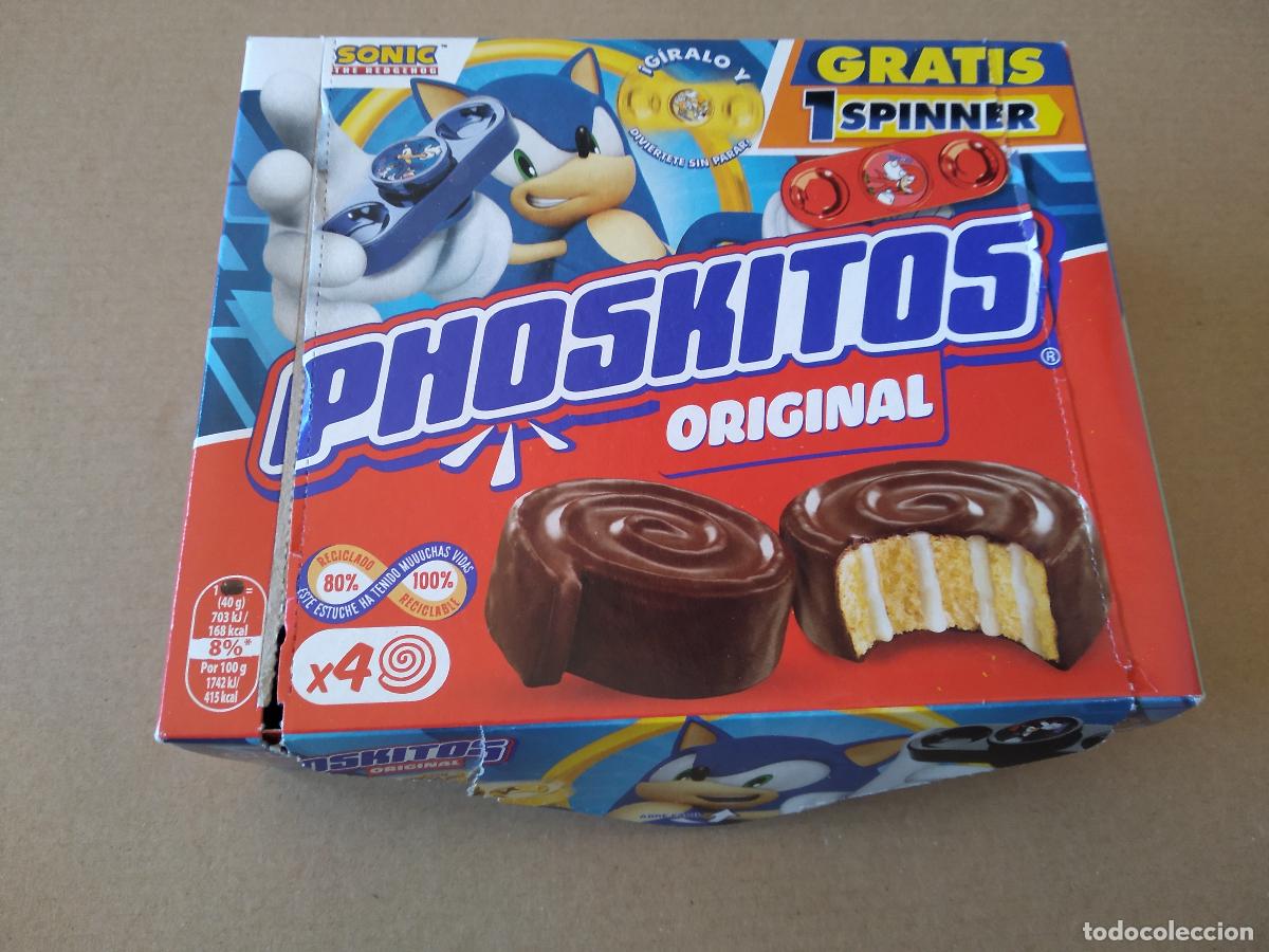 Otros Art&iacute;culos de Coleccionismo en Papel: CAJA VACIA PUBLICIDAD MARCA PHOSKITOS PERSONAJE SONIC SPINNER