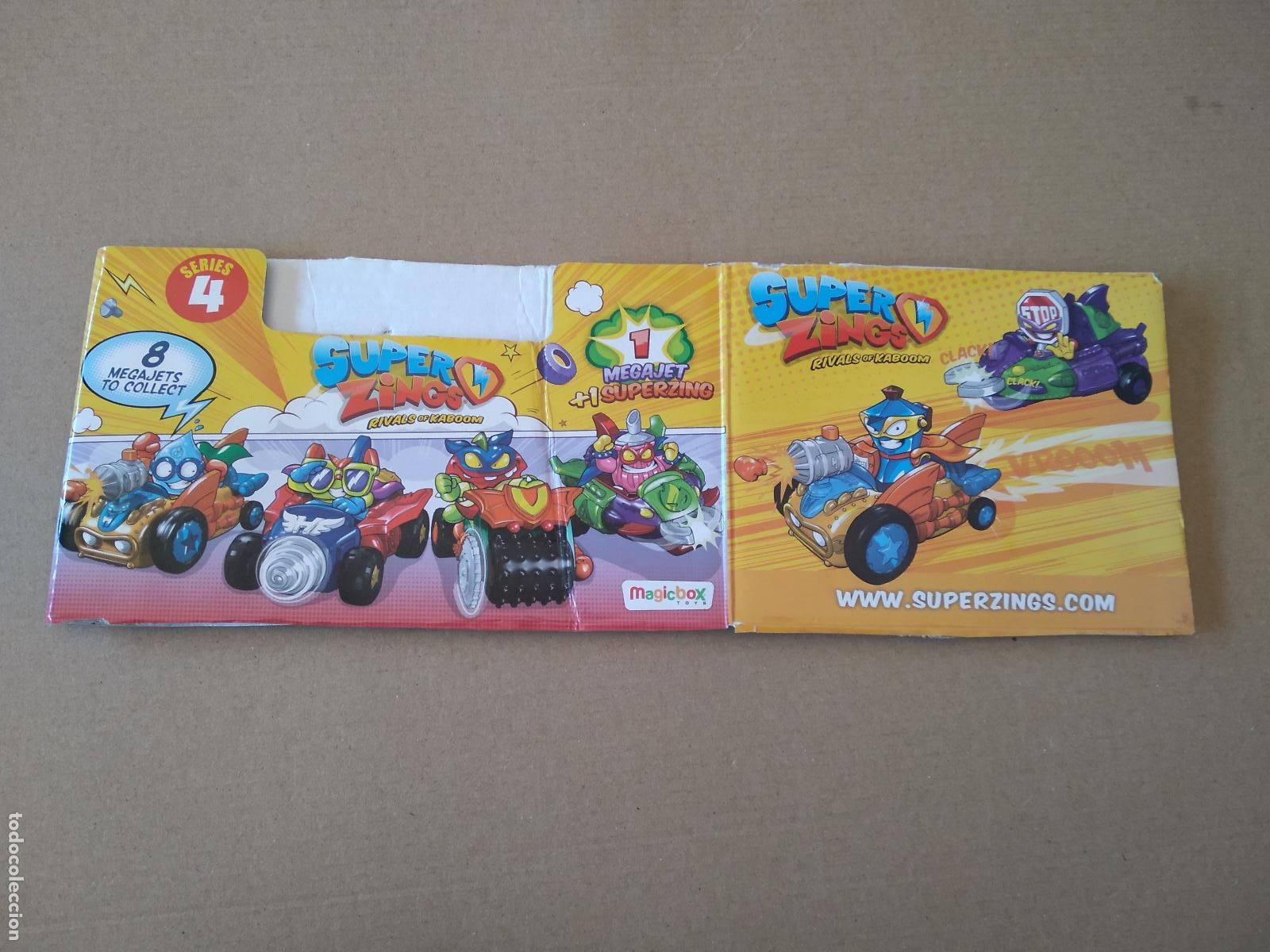 Otros Art&iacute;culos de Coleccionismo en Papel: CAJA VACIA SUPERZINGS RIVALS OF KABOOM JUGUETES MAGIC BOX