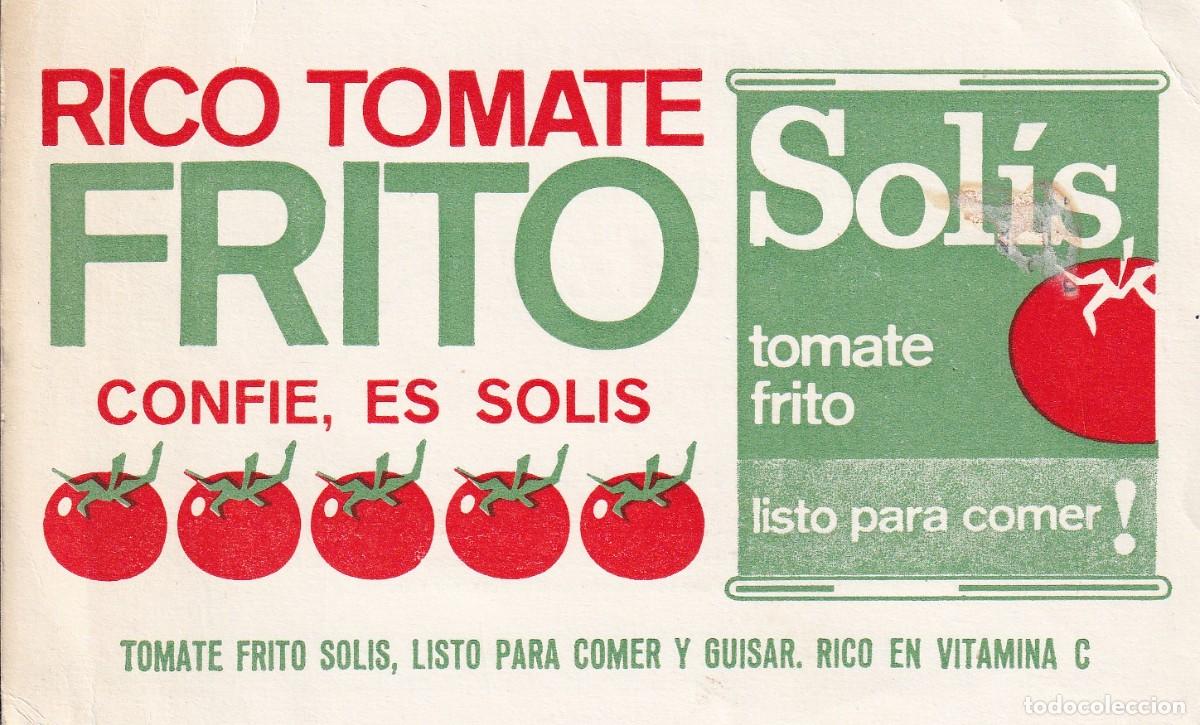 Otros Art&iacute;culos de Coleccionismo en Papel: Sol&iacute;s tomate frito - Rico tomate frito conf&iacute;e, es Sol&iacute;s / Vale por 4 pesetas