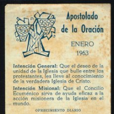 Otros Artículos de Coleccionismo en Papel: APOSTOLADO DE LA ORACIÓN - ENERO 1963