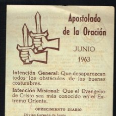 Otros Artículos de Coleccionismo en Papel: APOSTOLADO DE LA ORACIÓN - JUNIO DE 1963