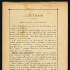 Otros Artículos de Coleccionismo en Papel: CASTIDAD - ACOTACIONES A LOS ESCOTES - RAYOS DE SOL 233 - 1930