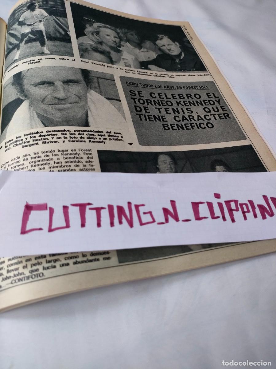 Otros Art&iacute;culos de Coleccionismo en Papel: Clipping [CHARLTON HESTON, FAMILIA KENNEDY][DM730809] Reportaje