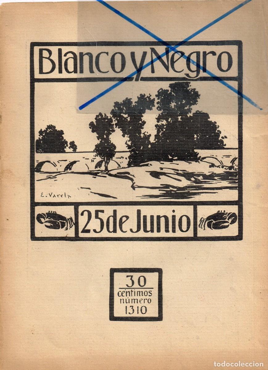Otros Art&iacute;culos de Coleccionismo en Papel: 10/20&acute;s ca. 25/6 CUBIERTAS ''BLANCO Y NEGRO'' N&ordm;1310 DIBUJO EULOGIO VARELA SARTORIO