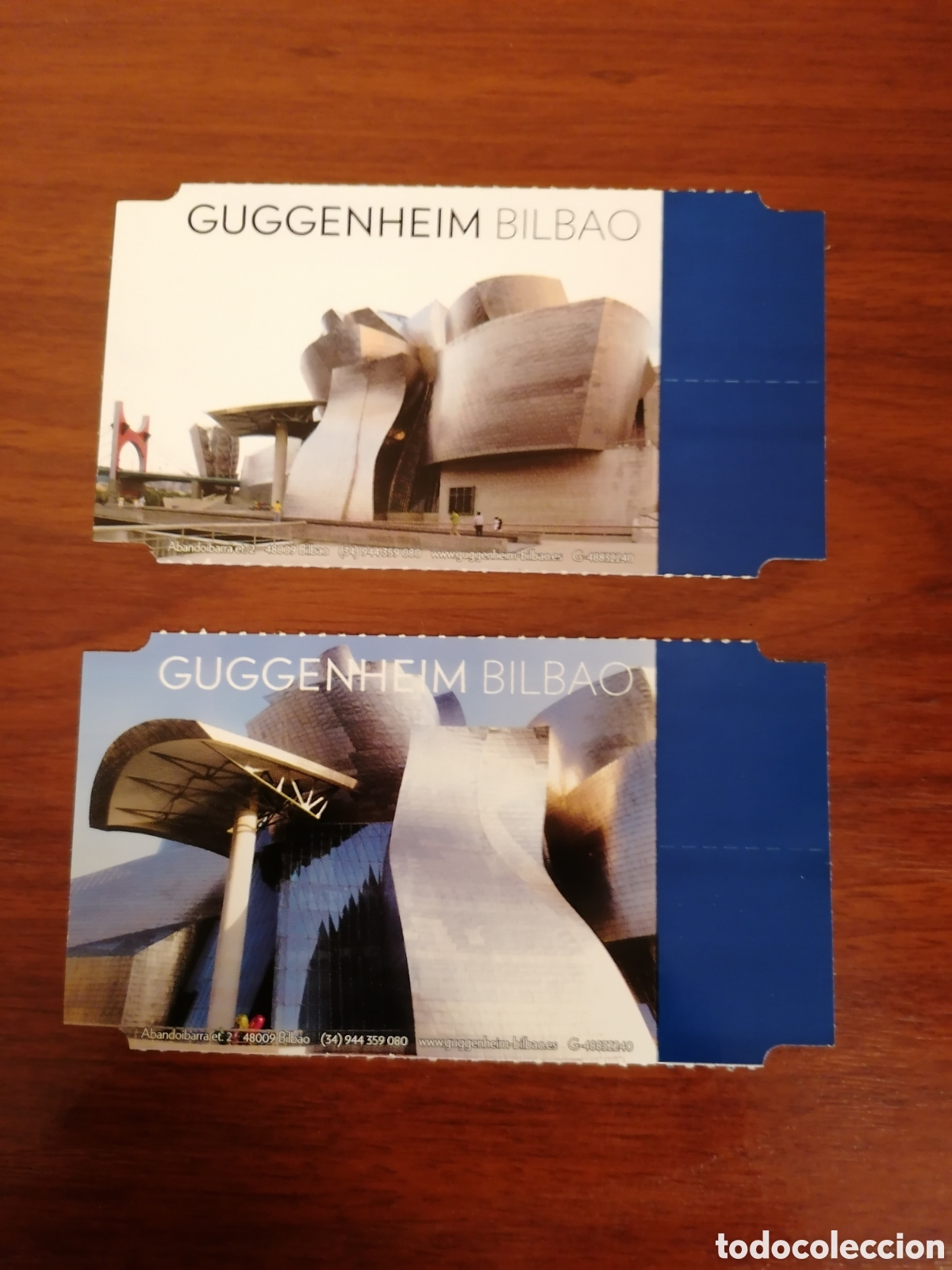 Otros Art&iacute;culos de Coleccionismo en Papel: Entradas Museo Guggenheim Bilbao Invitados Amigos Fundadores 25 Aniversario