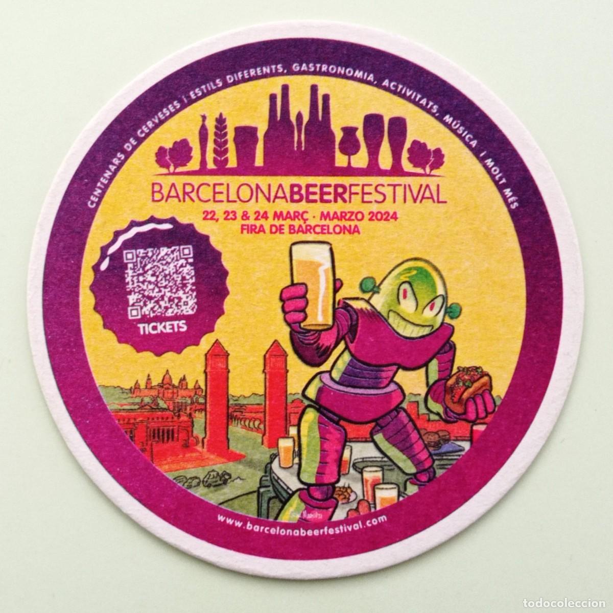 Otros Art&iacute;culos de Coleccionismo en Papel: POSAVASO BARCELONA BEER FESTIVAL 2024 (ESPA&Ntilde;A)