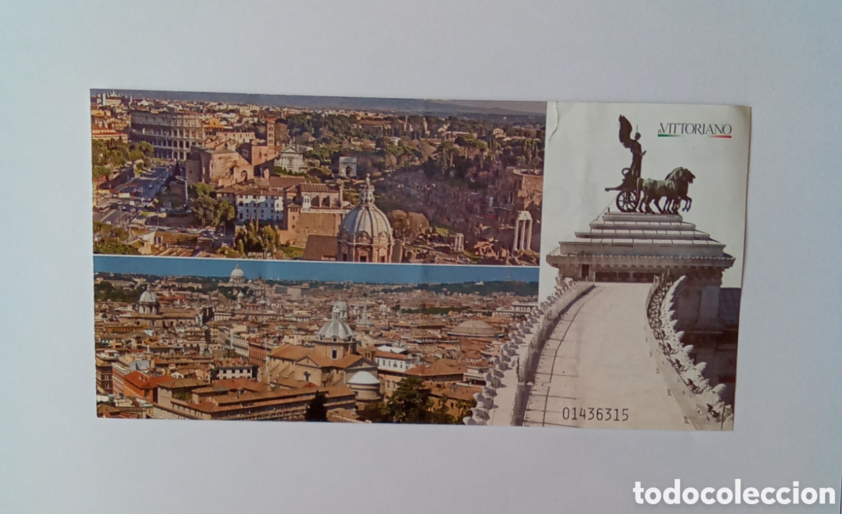 Outros artigos de papel: Entrada a la terraza de la cuadriga en el monumento a V&iacute;ctor Emmanuel II