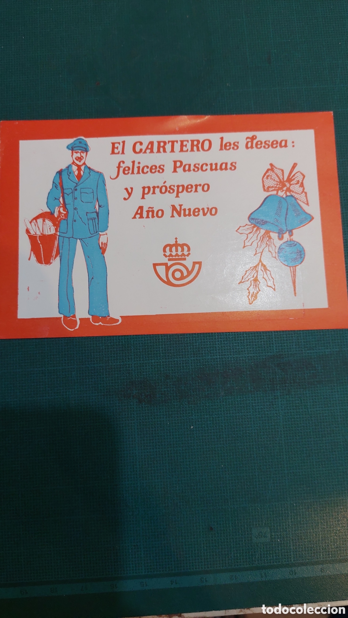 Collectionnisme Papier divers: Felicitaciones el cartero les desea felices pascuas y pr&oacute;spero ano nuevo