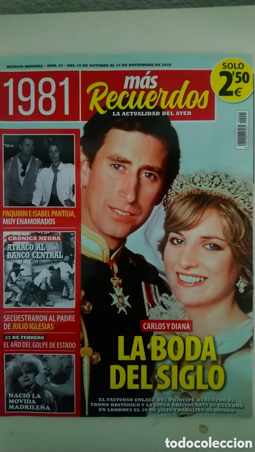 Otros Art&iacute;culos de Coleccionismo en Papel: Revista m&aacute;s recuerdos n. 20 noviembre 1981