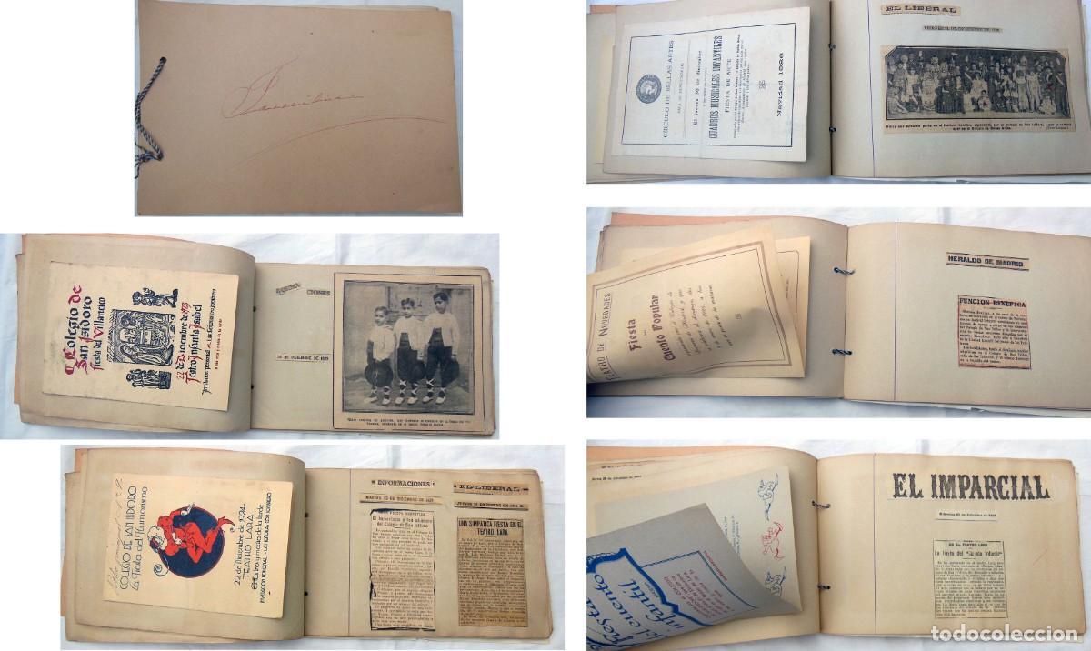 Outros artigos de papel: CARPETA FAMILIAR 1923/ 1928 Colegio de San Isidoro( Programas actos y recortes de art&iacute;culos)