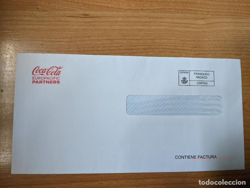 Sammelleidenschaft Andere Papierartikel: SOBRE COCA-COLA EUROPACIFIC PARTNERS 22,5 X 11,5