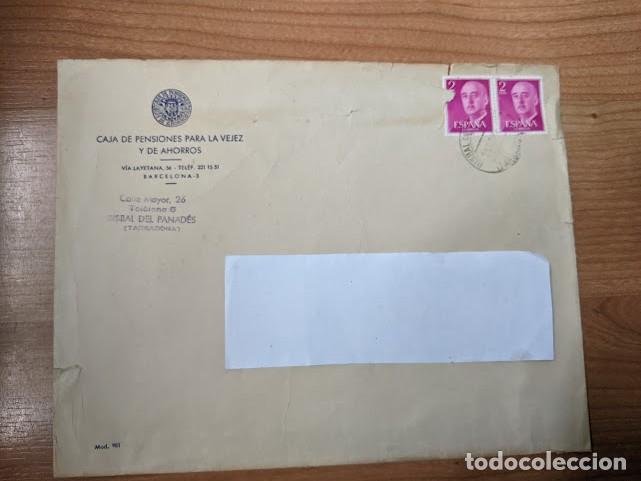 Sammelleidenschaft Andere Papierartikel: SOBRE CAJA DE PENSIONES PARA LA VEJEZ Y DE AHORROS 23 X 17,5