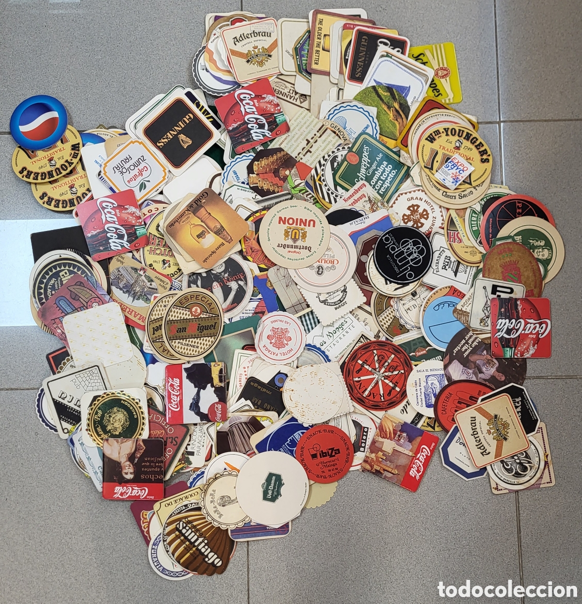 Otros Art&iacute;culos de Coleccionismo en Papel: GRAN LOTE POSAVASOS PUBLICITARIOS. UNOS 300 UNIDADES APROXIMADAMENTE