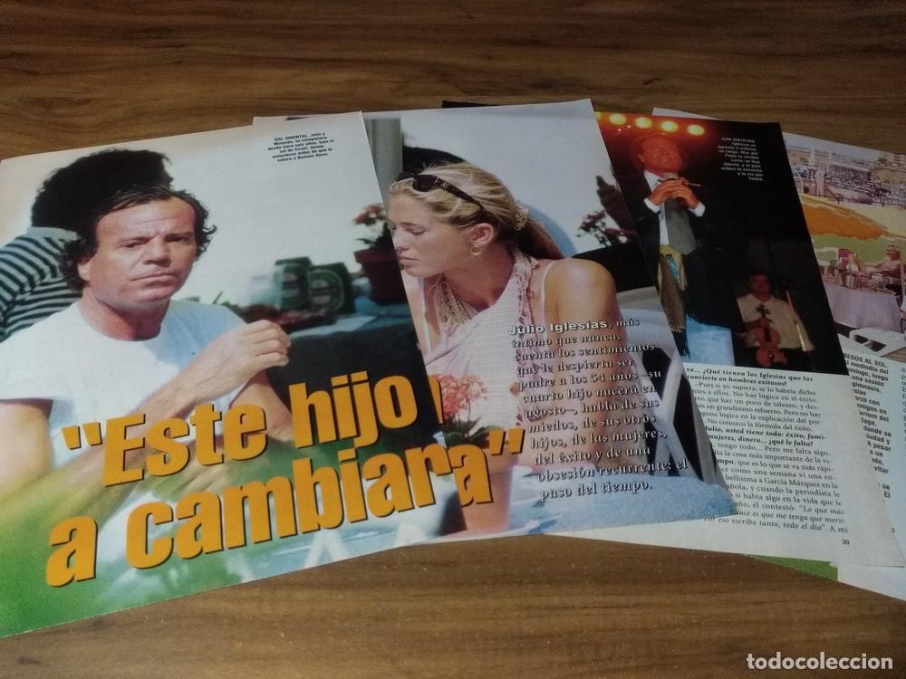 Otros Art&iacute;culos de Coleccionismo en Papel: (K126) Julio Iglesias * Clippings Revista 4 Pgs * 1997
