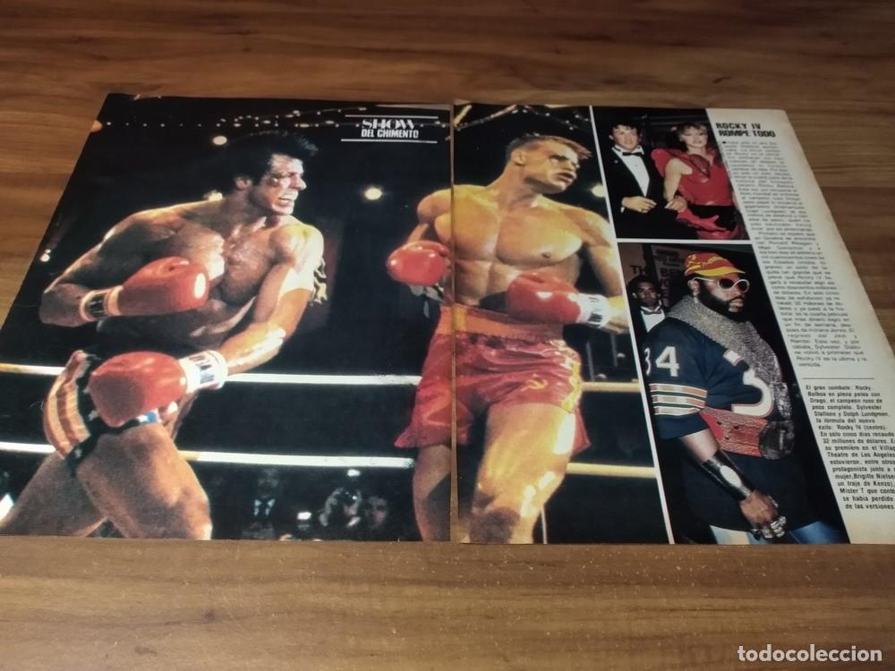 Otros Art&iacute;culos de Coleccionismo en Papel: (K226) Sylvester Stallone * Clippings Revista 2 Pgs * 1985