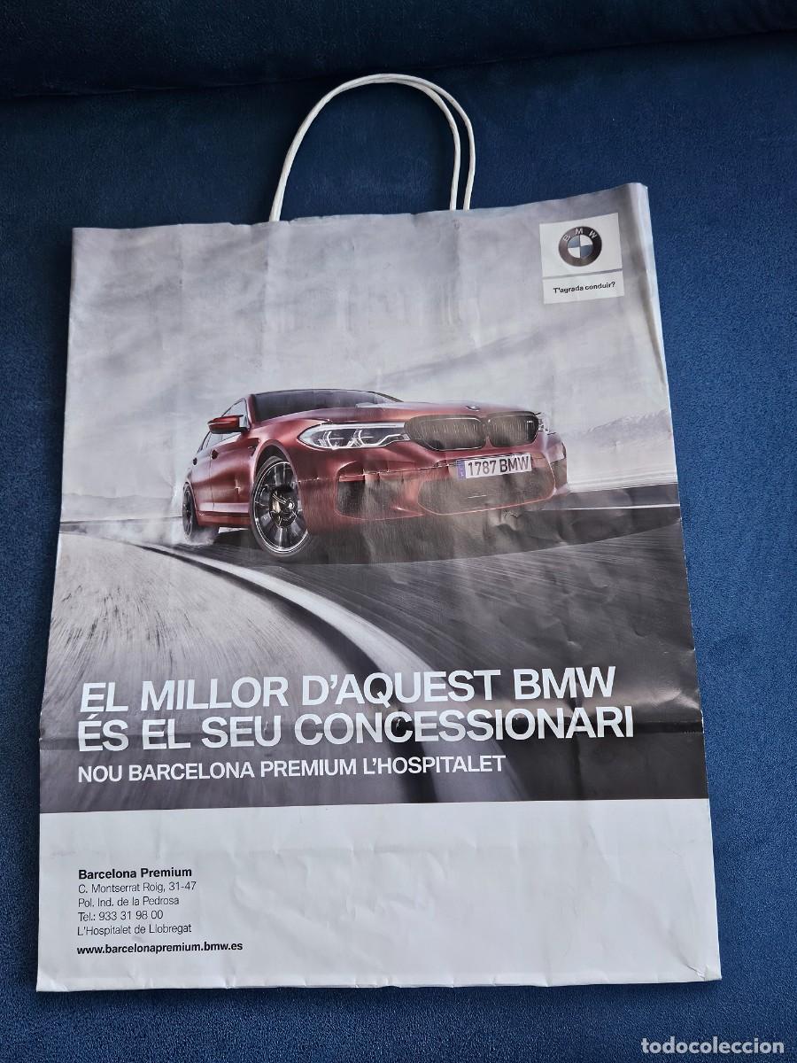 Otros Art&iacute;culos de Coleccionismo en Papel: Bolsa De Papel Con Asas Inauguraci&oacute;n De Una Nueva Tienda B M W En Barcelona.