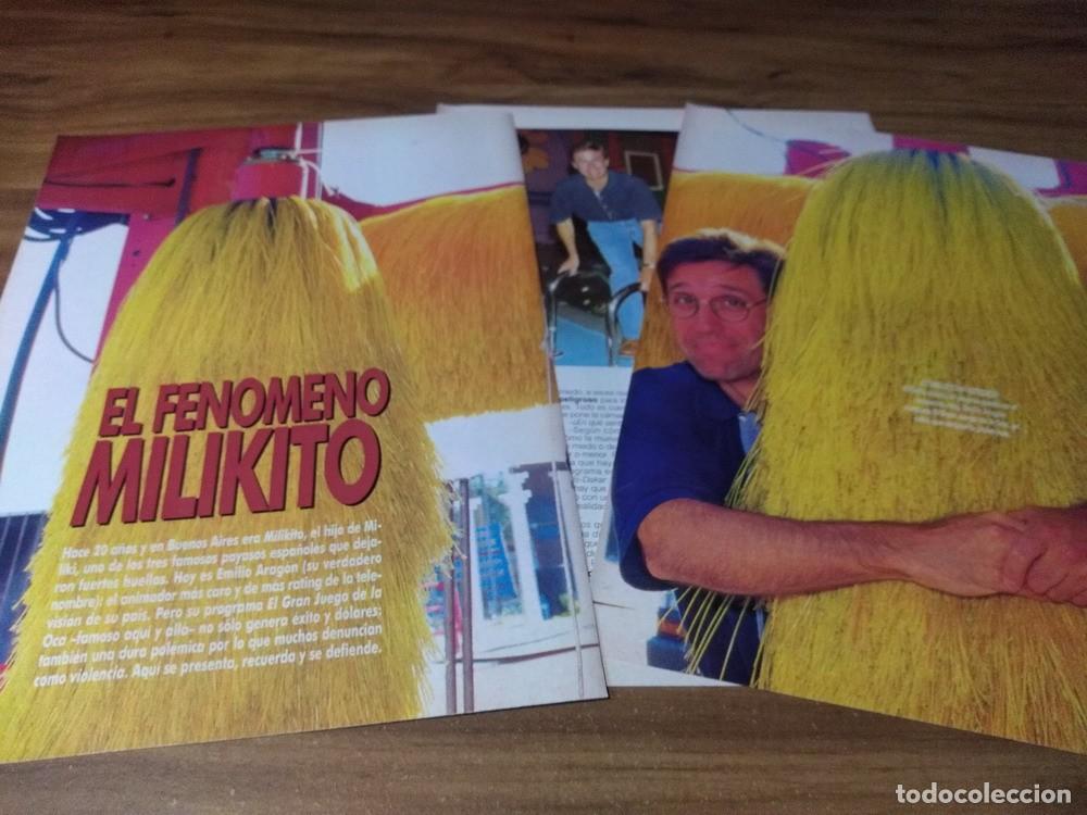 Otros Art&iacute;culos de Coleccionismo en Papel: (Q121) Emilio Aragon * Milikito * Clippings Revista 3 Pgs * 1994