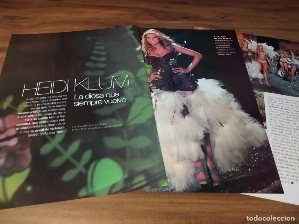 Otros Art&iacute;culos de Coleccionismo en Papel: (Q145) Heidi Klum * Clippings Revista 3 Pgs * 2009
