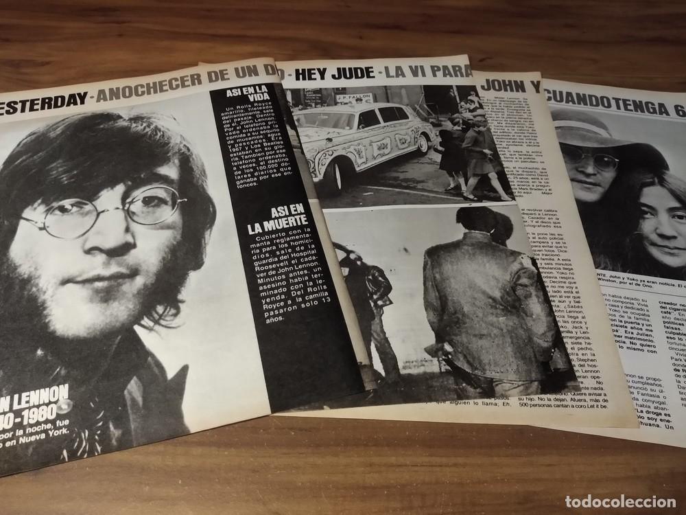 Otros Art&iacute;culos de Coleccionismo en Papel: (Q153) John Lennon * Clippings Revista 5 Pgs * 1980