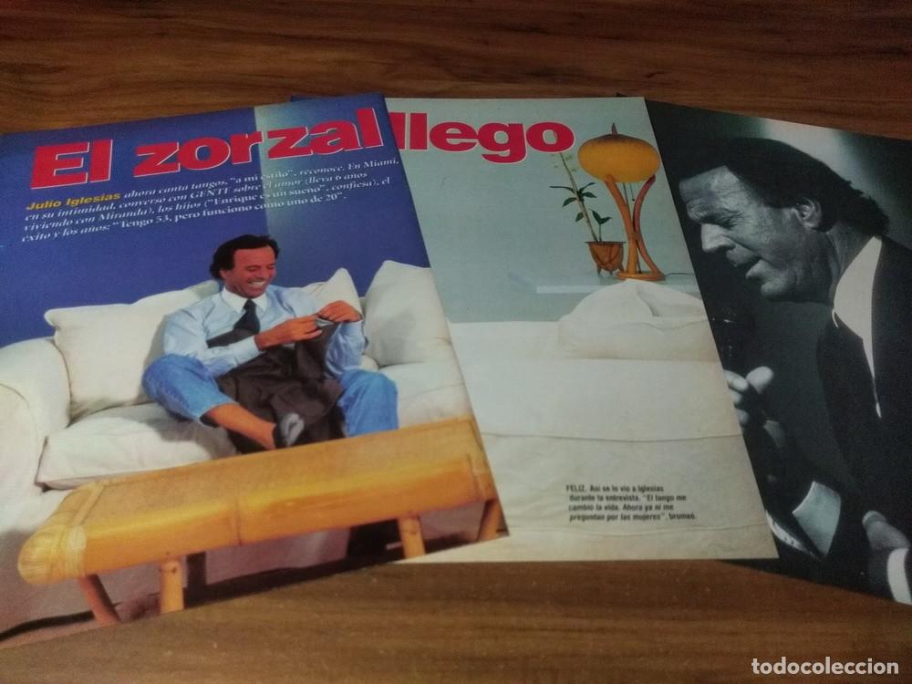 Otros Art&iacute;culos de Coleccionismo en Papel: (Q163) Julio Iglesias * Clippings Revista 3 Pgs * 1996