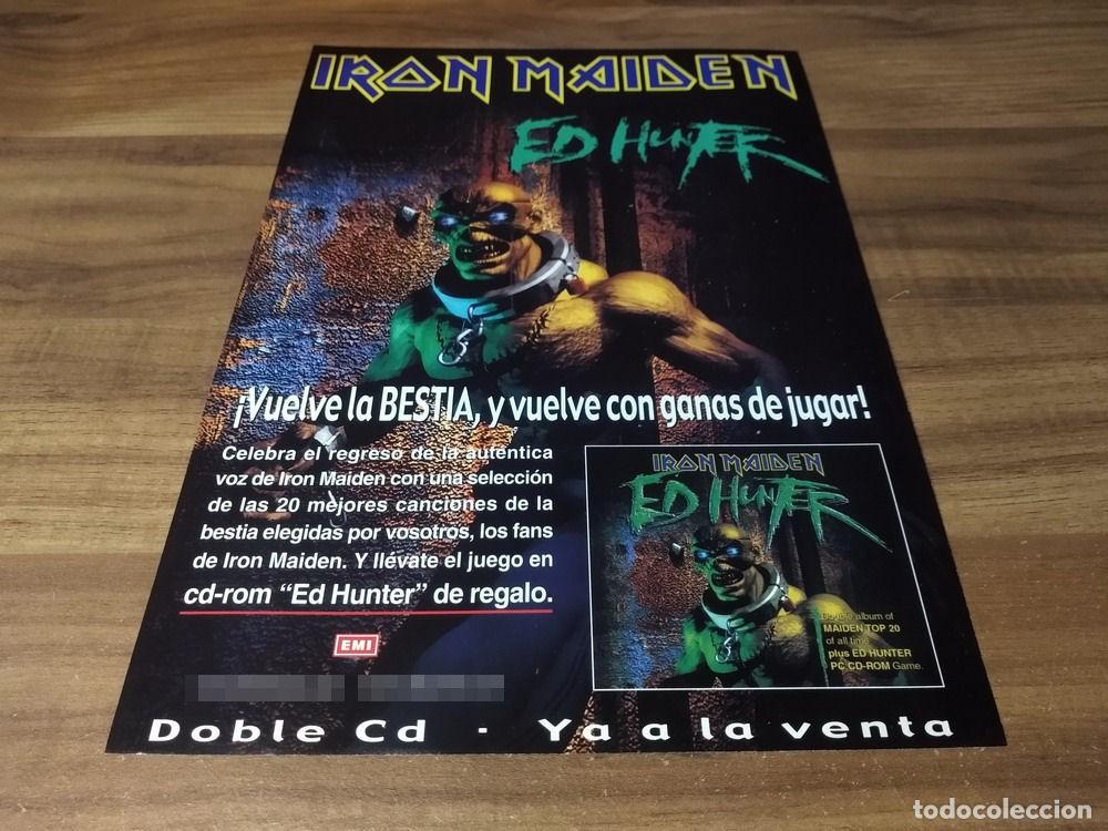 Otros Art&iacute;culos de Coleccionismo en Papel: (PD590) Publicidad Clipping Iron Maiden * Ed Hunter * 1999