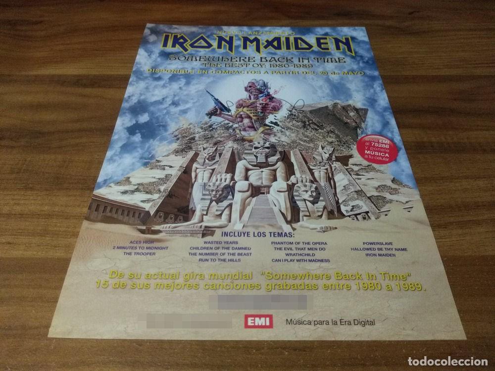Otros Art&iacute;culos de Coleccionismo en Papel: (PD598) Publicidad Clipping Iron Maiden * Somewhere Back In Time * 2008
