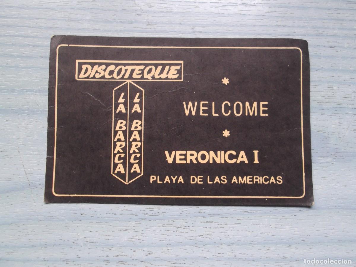 Otros art&iacute;culos de coleccionismo en papel: Antigua tarjeta Discotheca la barca--tenerife