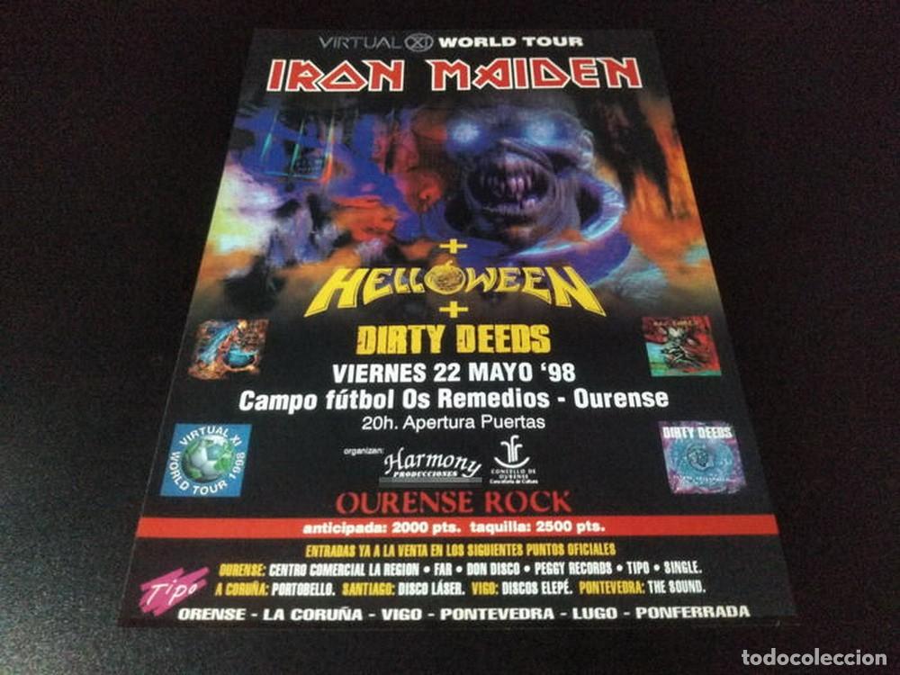 Otros Art&iacute;culos de Coleccionismo en Papel: (PD367) Publicidad Clipping Iron Maiden Ourense * 1998