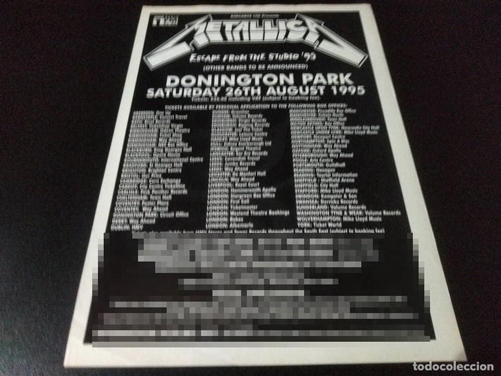 Otros Art&iacute;culos de Coleccionismo en Papel: (PD398) Publicidad Clipping Metallica Donington Park * 1995