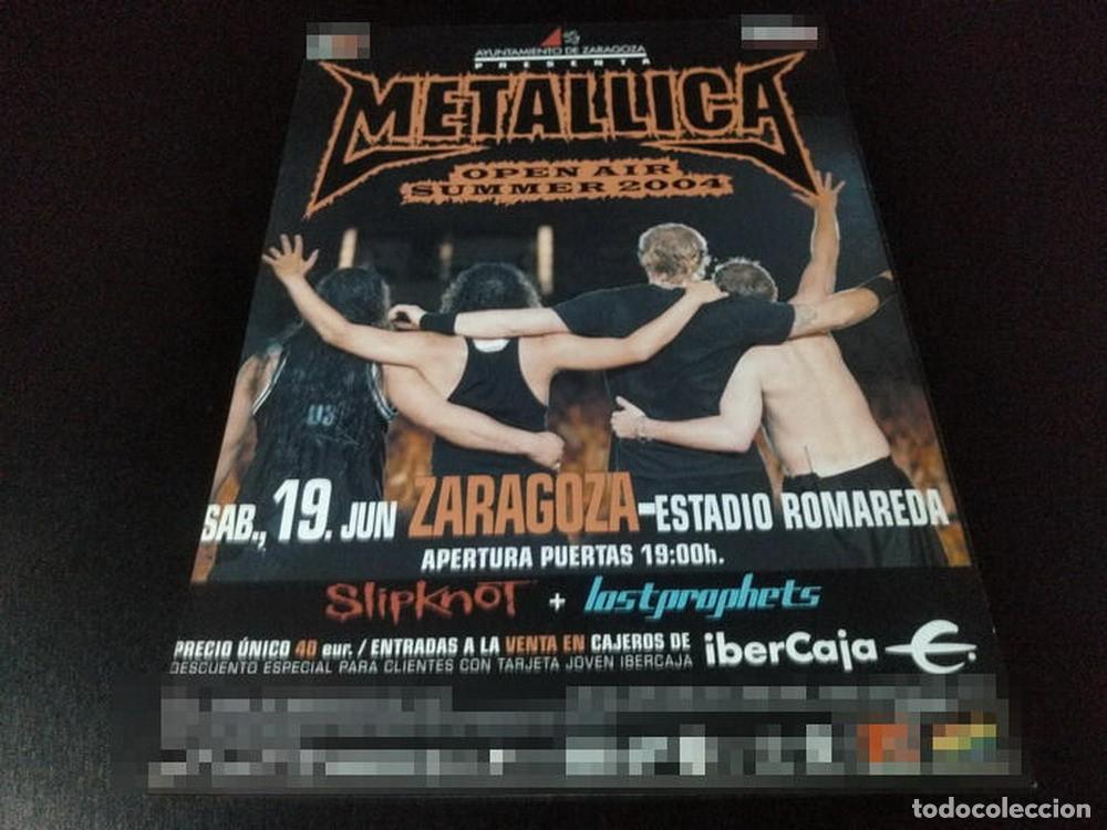 Otros Art&iacute;culos de Coleccionismo en Papel: (PD400) Publicidad Clipping Metallica Zaragoza * 2004