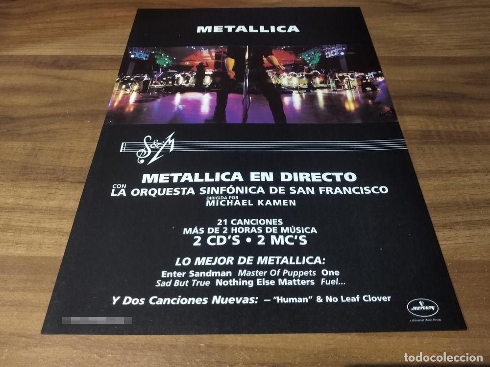 Otros Art&iacute;culos de Coleccionismo en Papel: (PD623) Publicidad Clipping Metallica * S & M * 1999