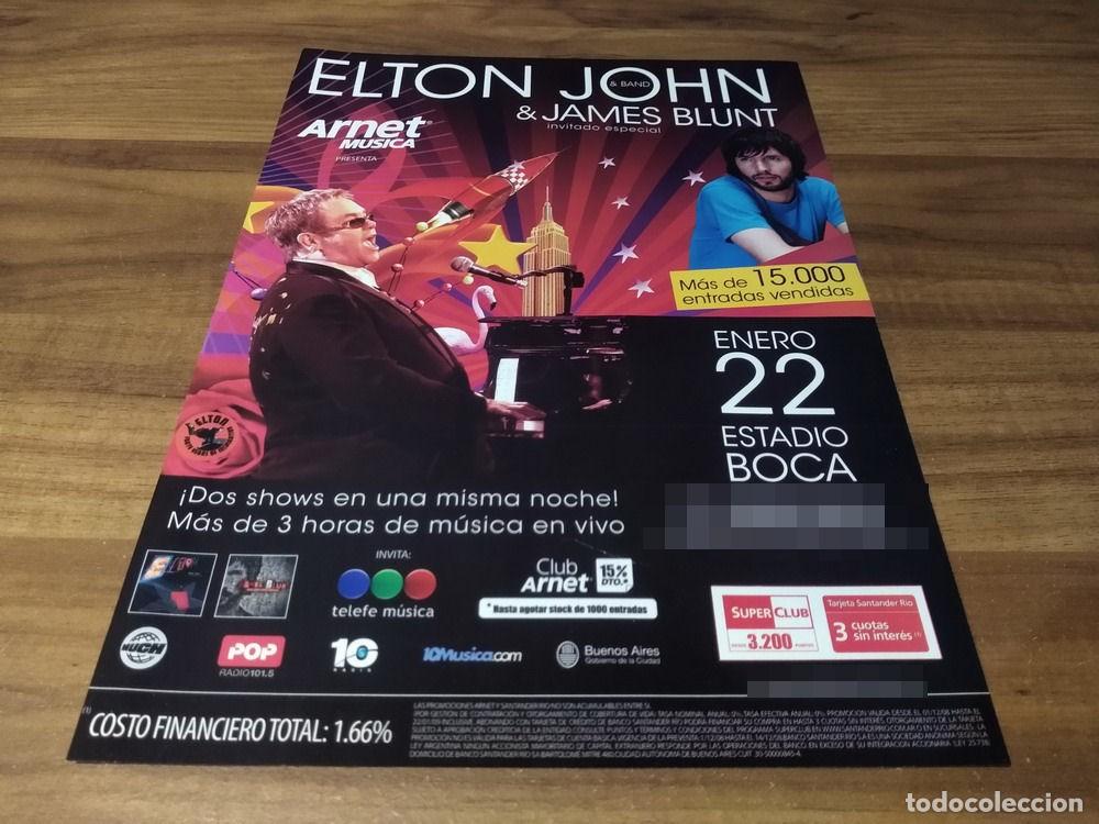 Otros Art&iacute;culos de Coleccionismo en Papel: (PD754) Publicidad Clipping Elton John & James Blunt * 2008