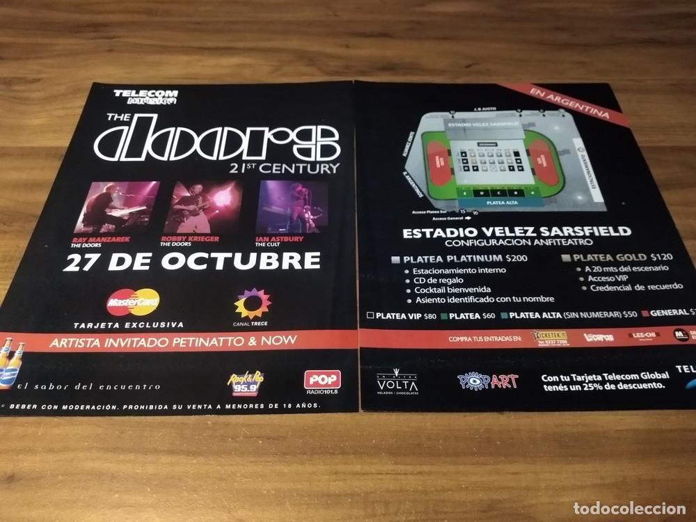 Otros Art&iacute;culos de Coleccionismo en Papel: (PD797) Publicidad Clipping The Doors 21st Century Velez * 2004