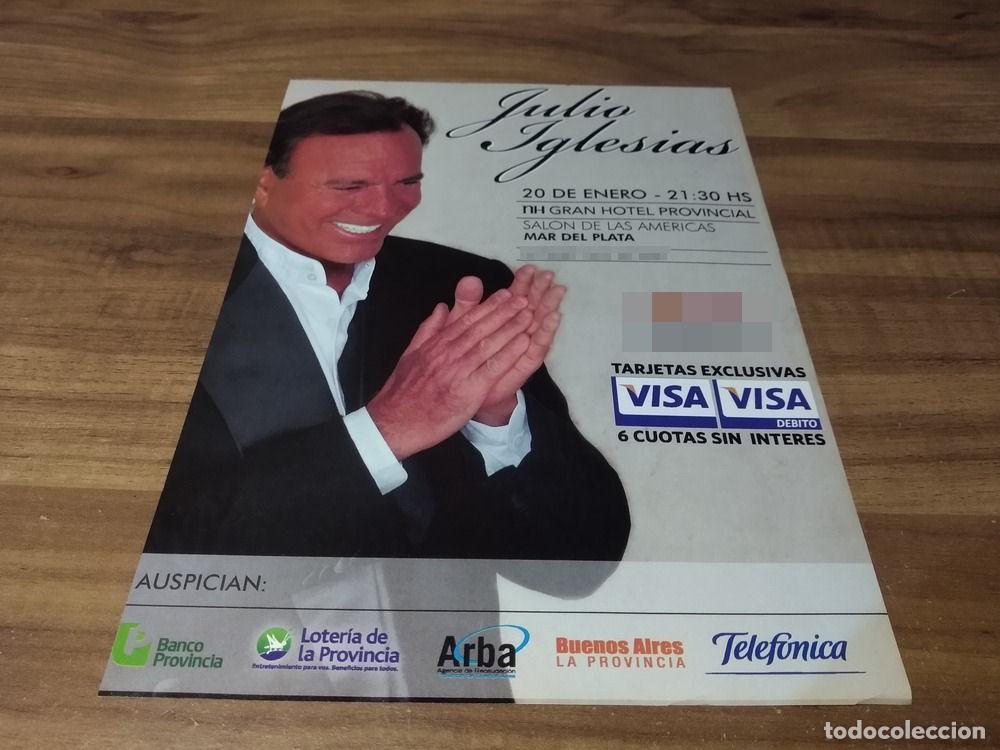Otros Art&iacute;culos de Coleccionismo en Papel: (PD846) Publicidad Clipping Julio Iglesias Mar del Plata * 2011
