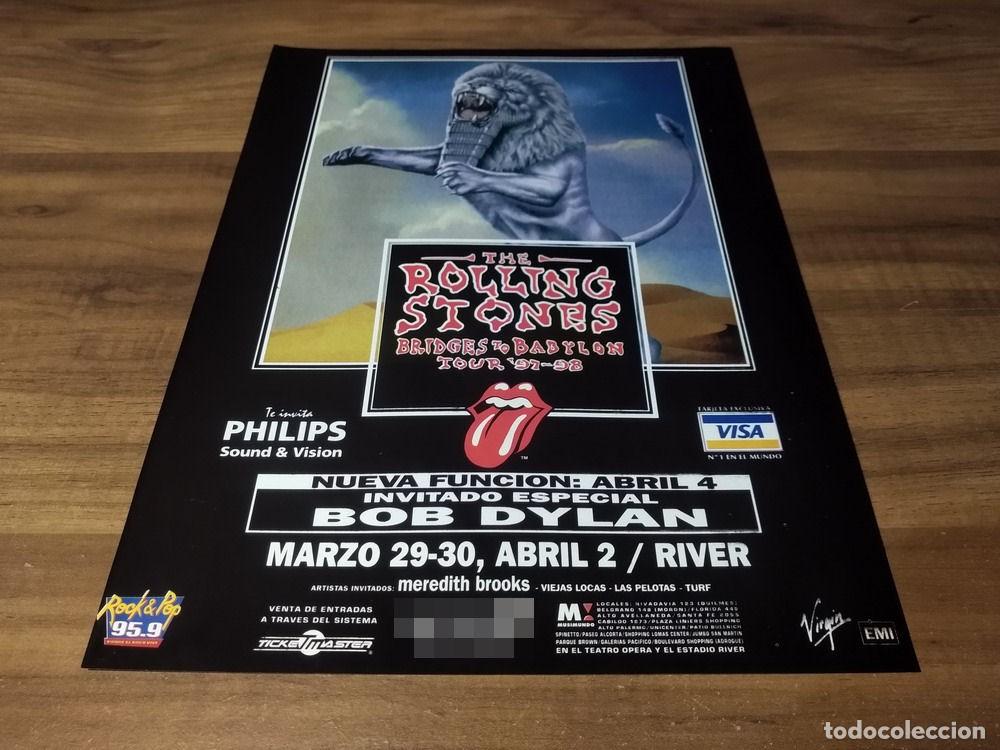Otros Art&iacute;culos de Coleccionismo en Papel: (PD887) Publicidad Clipping The Rolling Stones River Plate * 1998