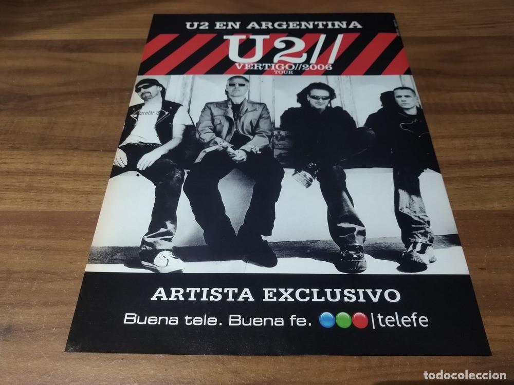 Otros art&iacute;culos de coleccionismo en papel: (PD992) Publicidad Clipping U2 River Plate * 2006