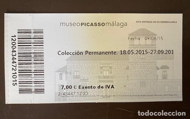 Otros art&iacute;culos de coleccionismo en papel: ENTRADA MUSEO PICASSO M&Aacute;LAGA - Foto 2