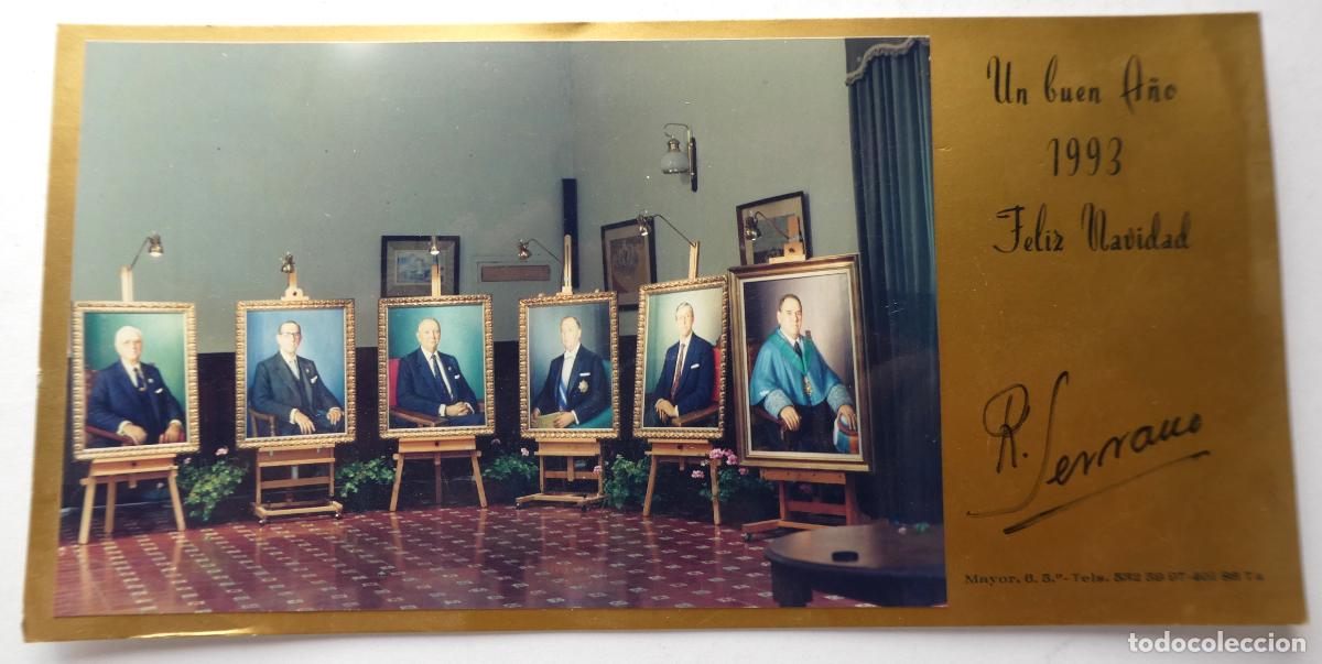 Otros art&iacute;culos de coleccionismo en papel: Felicitaci&oacute;n de Navidad firmada por Rafael Serrano Mu&ntilde;oz 1993