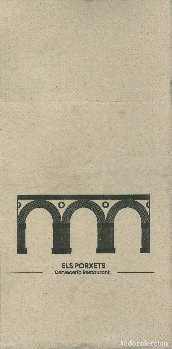 Altri oggetti di carta: SERVILLETA PAPEL - CERVECERIA RESTAURANTE ELS PORXETS - SUECA (VALENCIA)