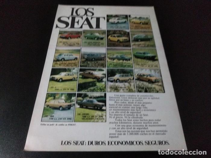 Otros art&iacute;culos de coleccionismo en papel: (PA601) Publicidad Clipping Seat * Varios Modelos * 1983