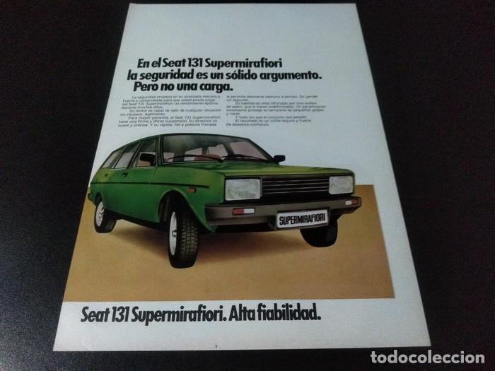 Otros art&iacute;culos de coleccionismo en papel: (PA602) Publicidad Clipping Seat 131 Supermirafiori * 1981