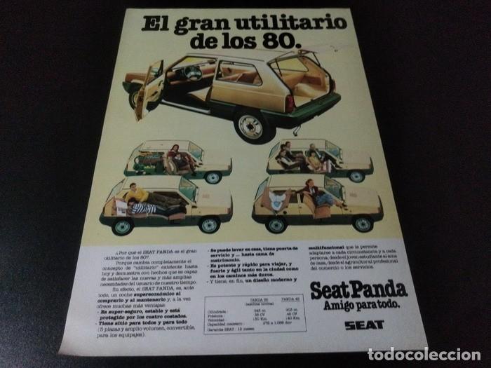 Otros art&iacute;culos de coleccionismo en papel: (PA604) Publicidad Clipping Seat Panda * 1980