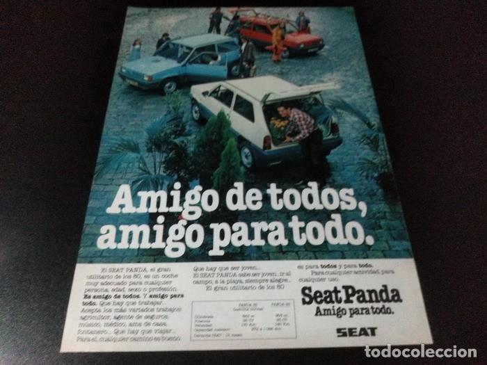 Otros art&iacute;culos de coleccionismo en papel: (PA607) Publicidad Clipping Seat Panda * 1980