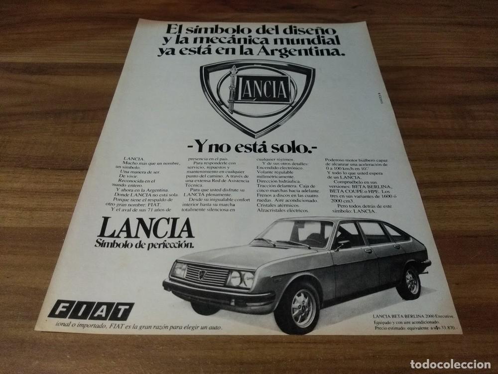 Otros Art&iacute;culos de Coleccionismo en Papel: (PA656) Publicidad Clipping Fiat Lancia * 1979