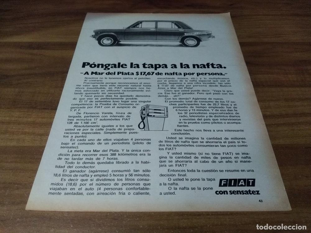 Otros Art&iacute;culos de Coleccionismo en Papel: (PA729) Publicidad Clipping Fiat 128 * 1974
