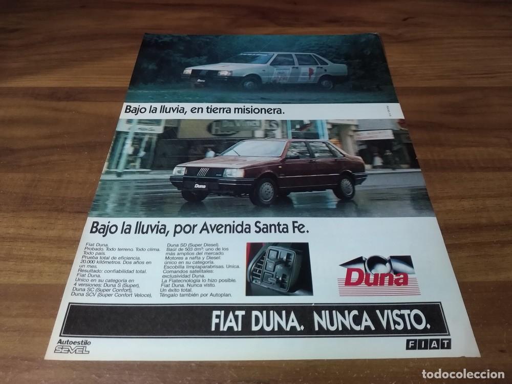 Otros Art&iacute;culos de Coleccionismo en Papel: (PA731) Publicidad Clipping Fiat Duna * 1987