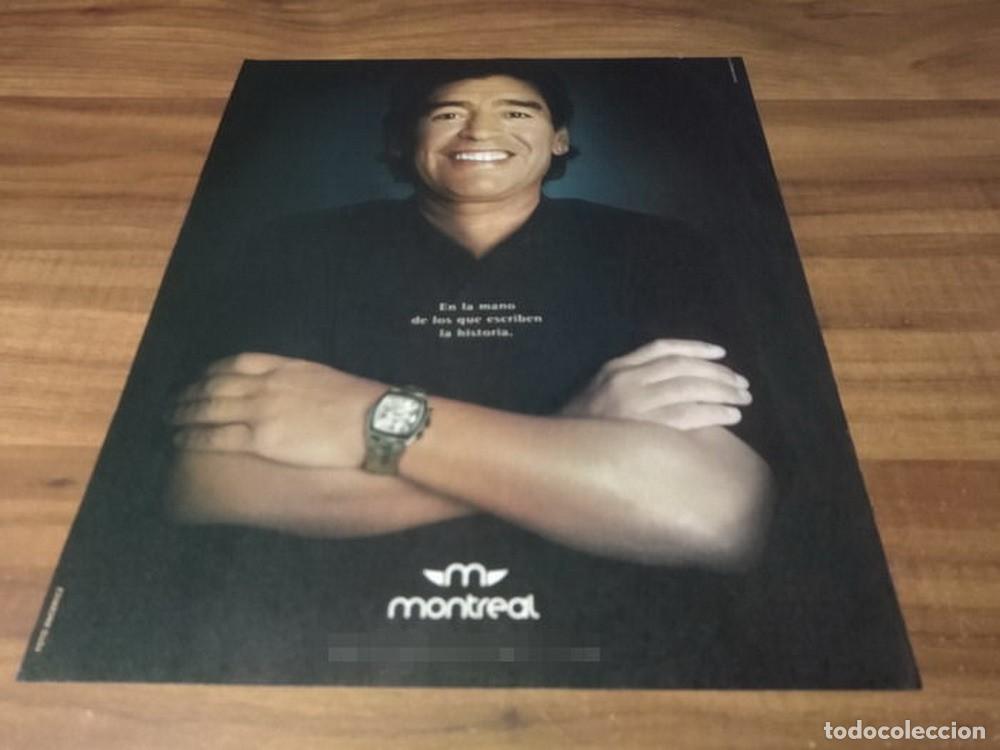 Otros Art&iacute;culos de Coleccionismo en Papel: (PG392) Publicidad Clipping Diego Maradona * Montreal