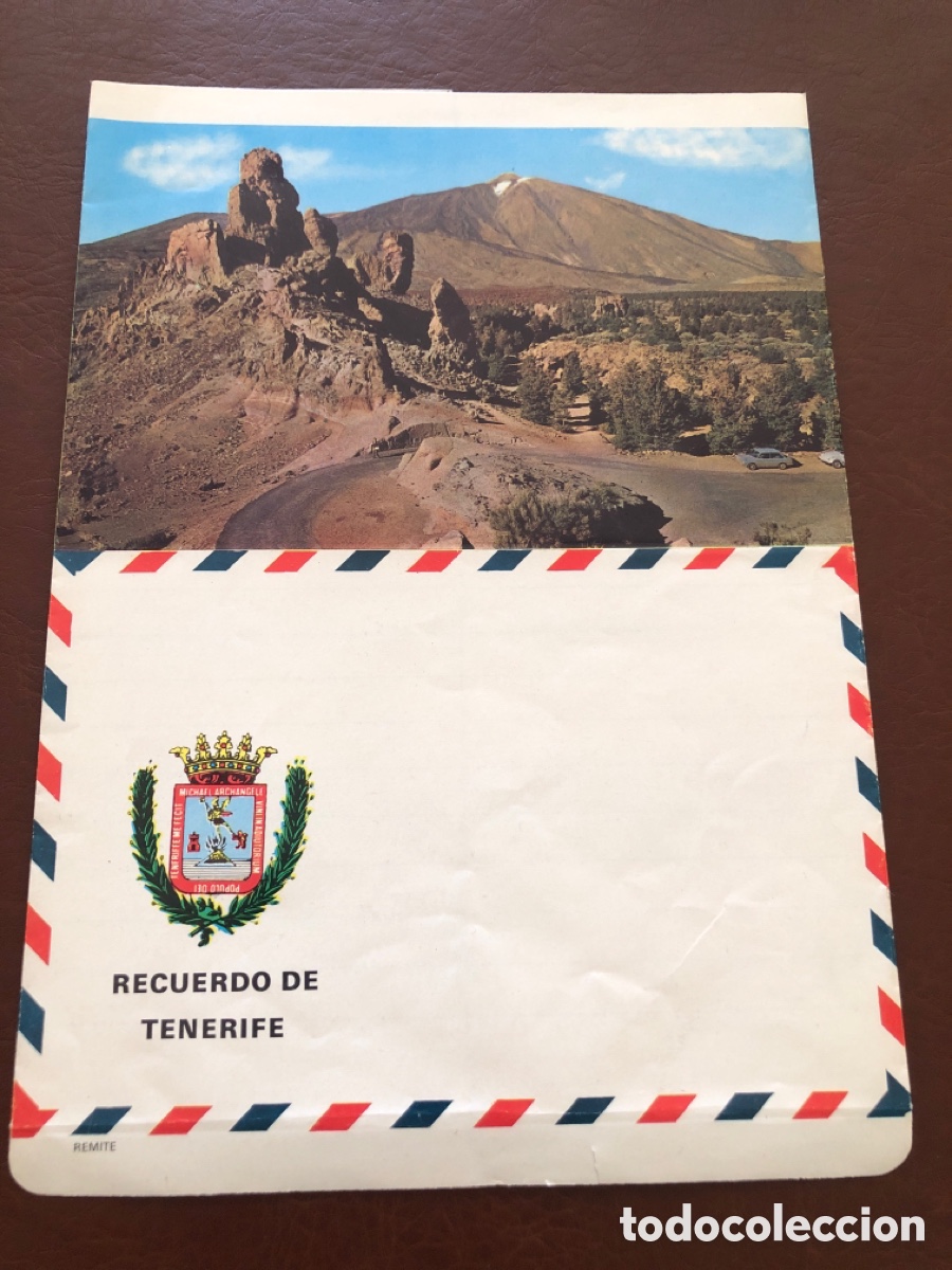 Otros art&iacute;culos de coleccionismo en papel: Sobre/hoja/carta. Recuerdo de Tenerife. Sin circular. ASM